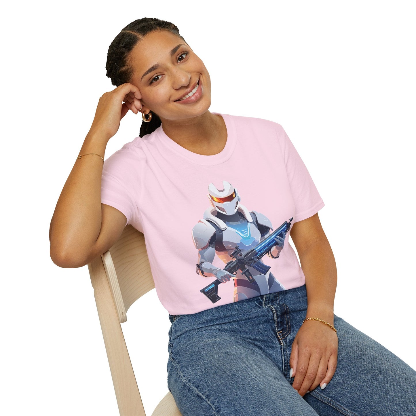 Robocop T Shirt Unisex Gildan Softstyle 64000 100 Percent Ring Spun Cotton Tee With Artwork