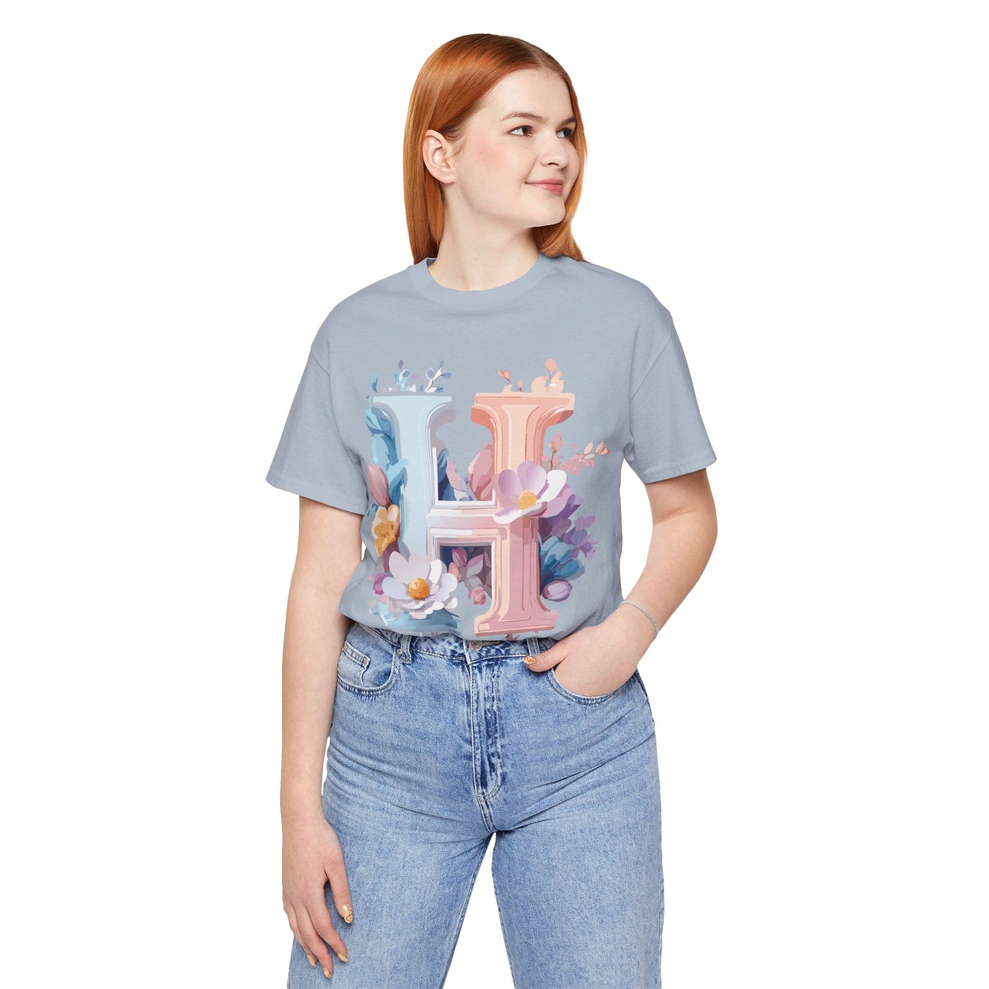 Adelpha Letter H Shirt Unisex Graphic Tee Vintage Inspired Art Design Short Sleeve