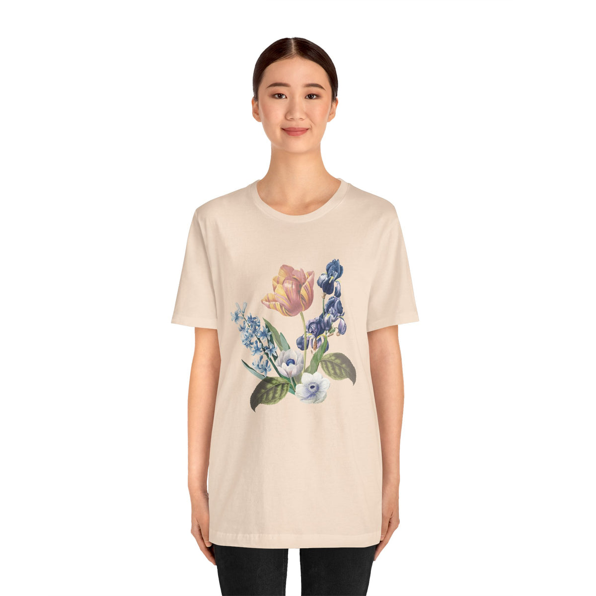 Floral Graphic Tee Shirt - Bella+Canvas Unisex 100 Cotton 52