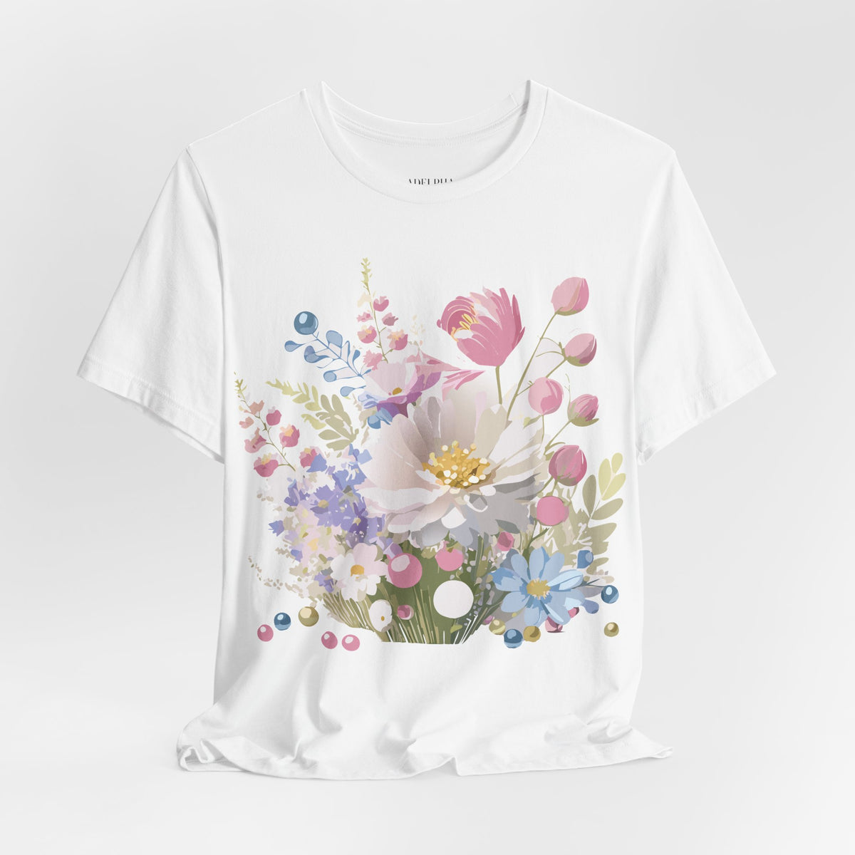 Floral Graphic Tee Shirt - Bella+Canvas Unisex 100 Cotton 26