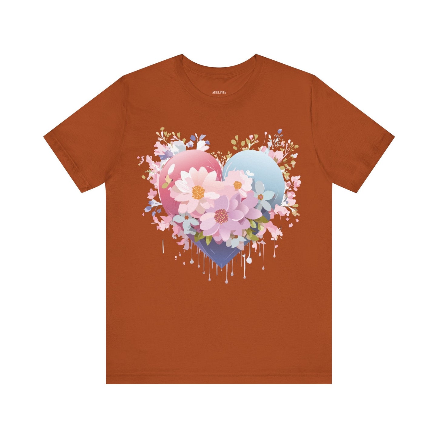 Valentine Graphic Tee Unisex Short Sleeve Vintage Inspired Artwork From Adelpha Premium Design