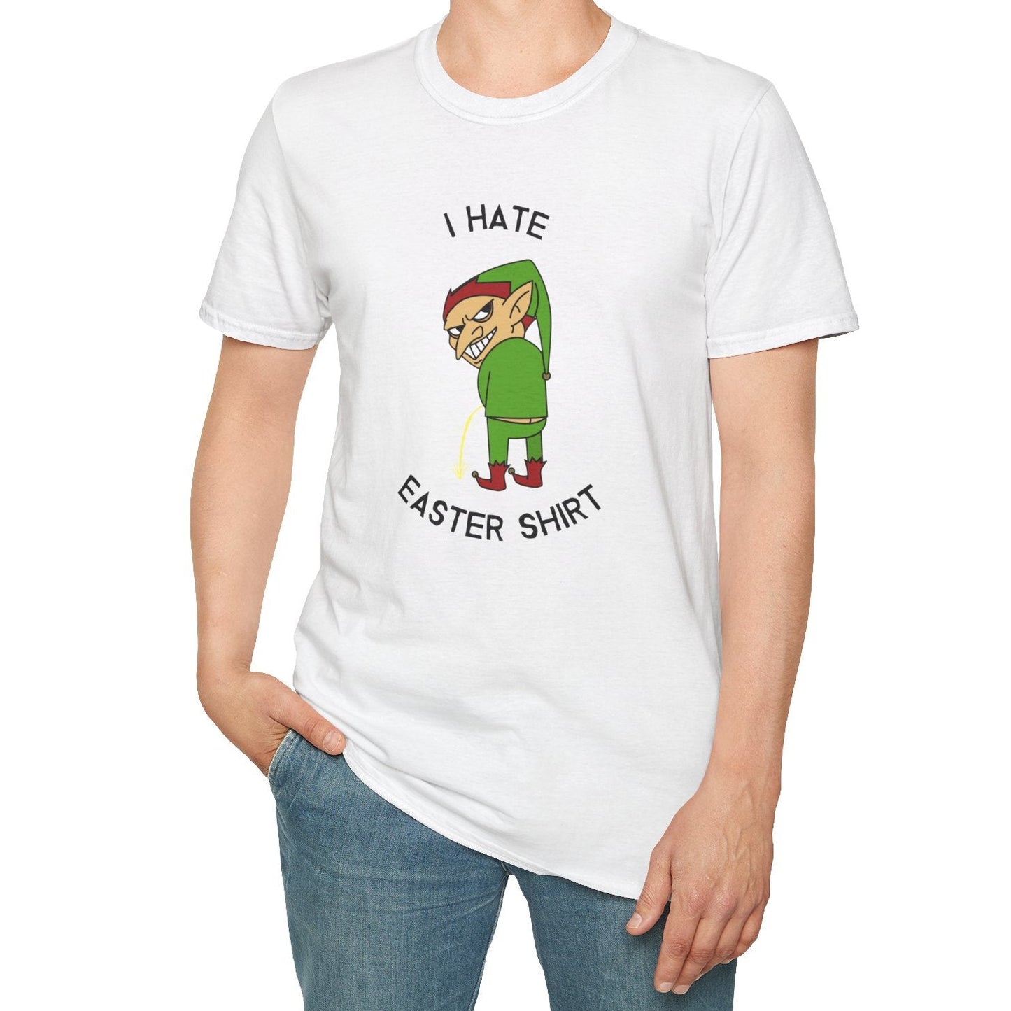 Unisex Easter T Shirt With Art Design Softstyle 100 Percent Ring Spun Cotton Lightweight Tee