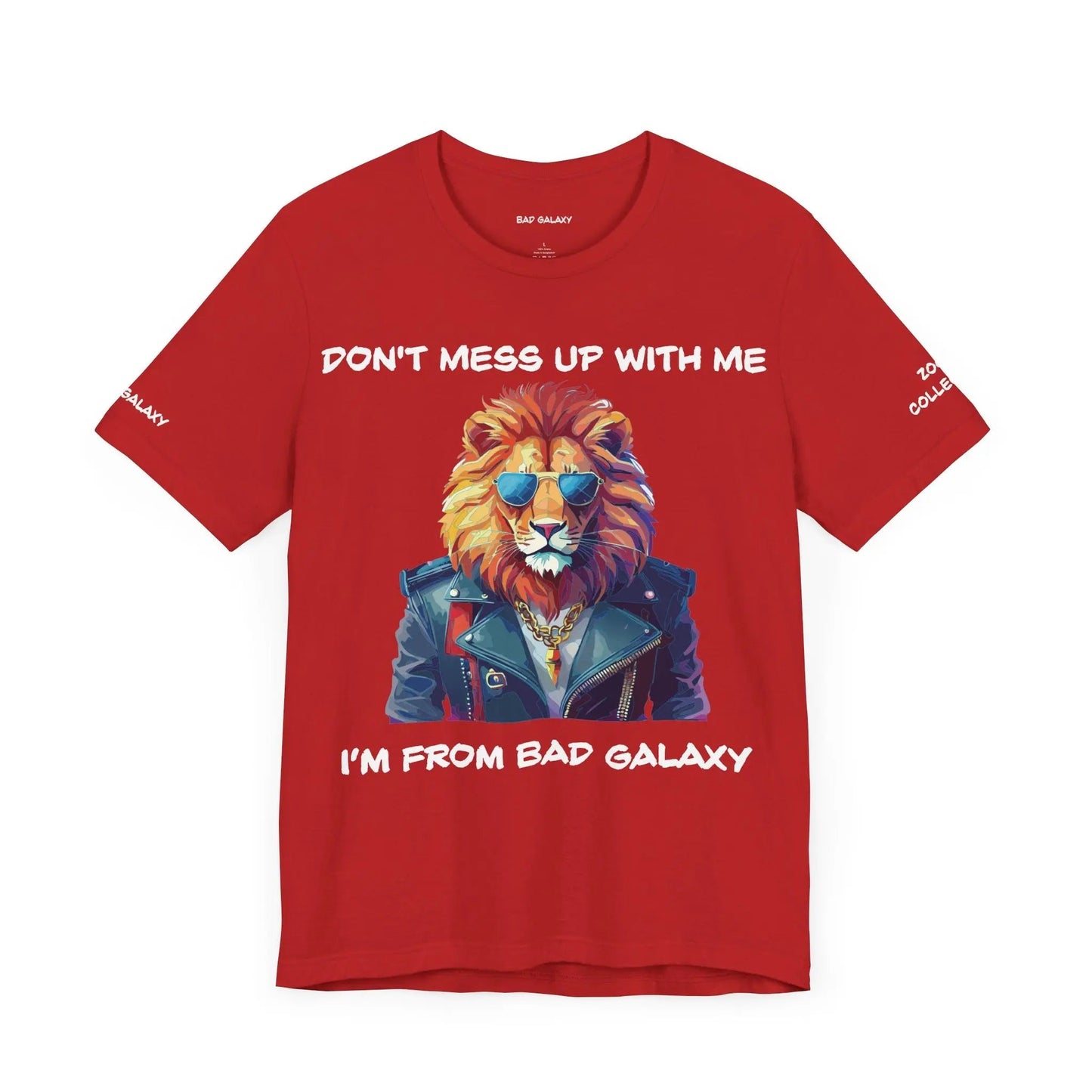 Animal T Shirt By Bad Galaxy Unisex 100 Percent Cotton Graphic Tee Eco Friendly Made In USA