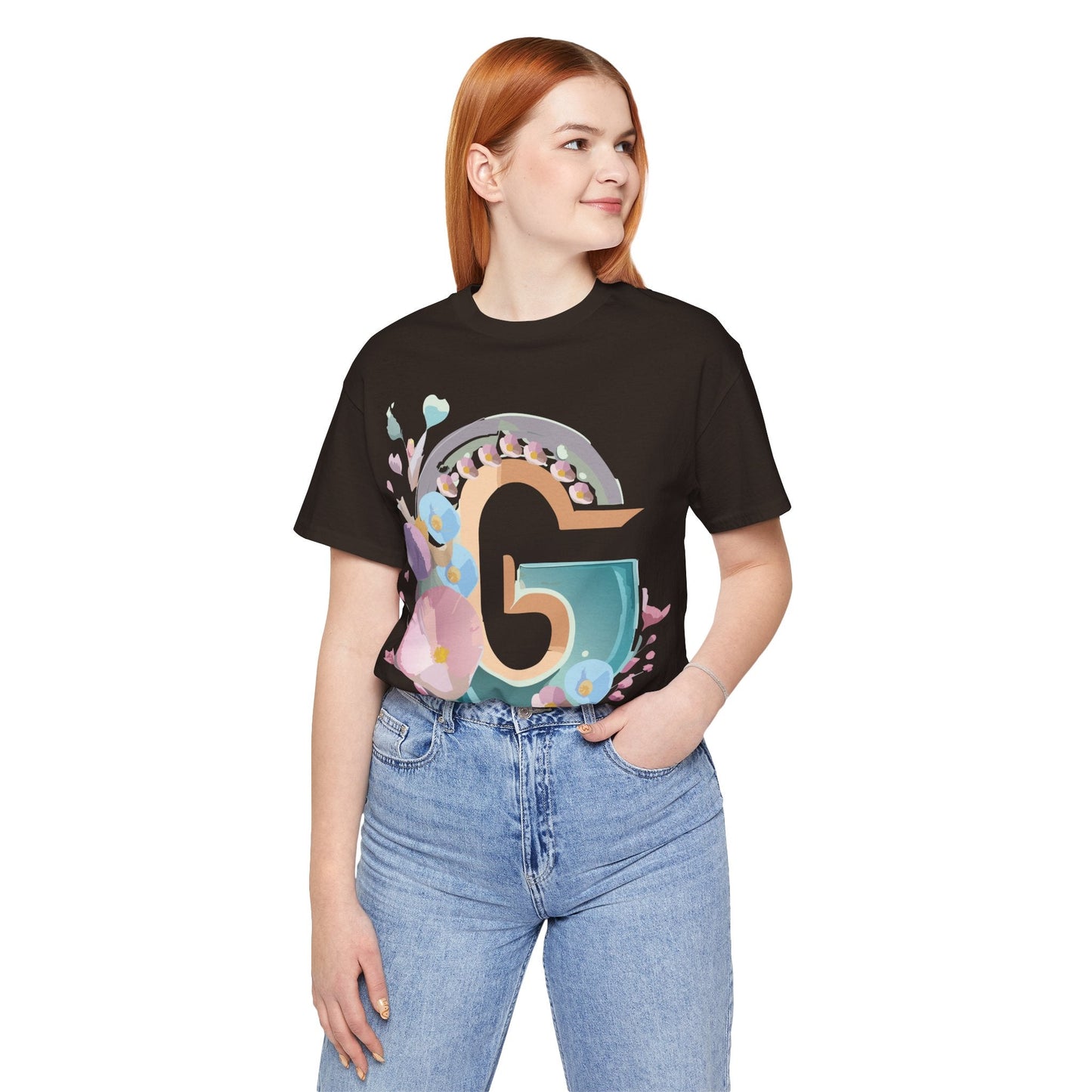 Adelpha Letter G Shirt Unisex Jersey Short Sleeve Graphic Tee With Vintage Inspired Artwork