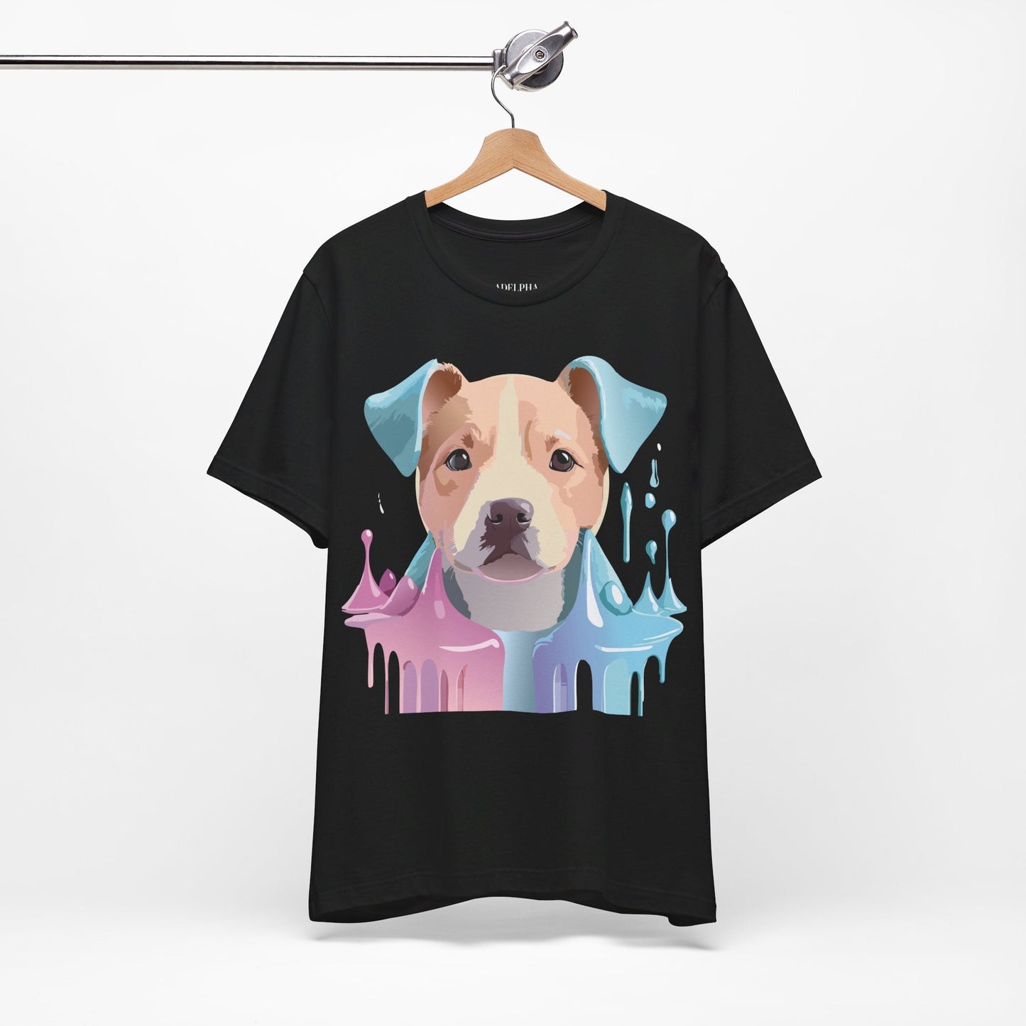 Unisex Dog Graphic Tee With Vintage Inspired Artwork By Adelpha Short Sleeve Shirt