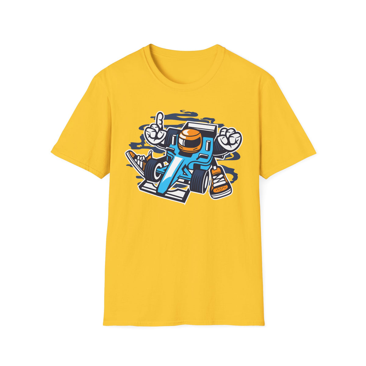 Unisex Cotton T-Shirt with Cartoon Graphic Design