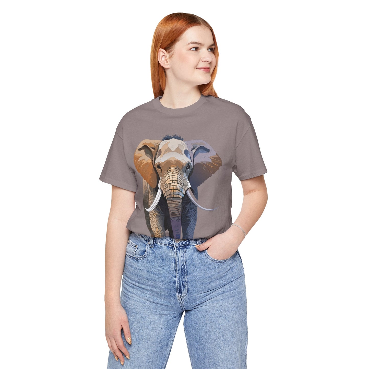 Unisex Animal Art Design Tee Shirt With Wildlife Animals Short Sleeve Everyday Comfort