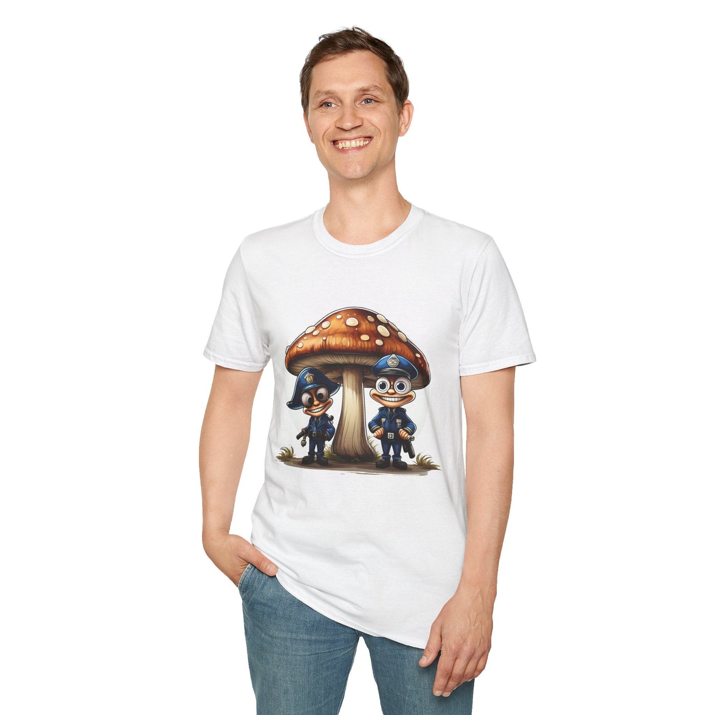 Mashroom Tee Shirt Unisex Funny Mashroom Design Shirt With Fungus Gildan Softstyle 64000