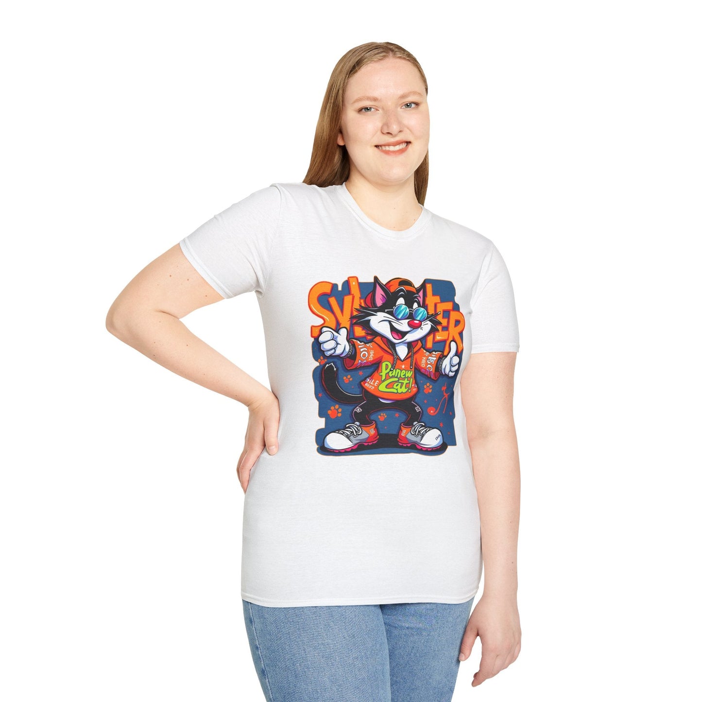 Funny Cartoon Animals Tee Shirt Unisex Gildan Softstyle 64000 Graphic Cartoon Tee