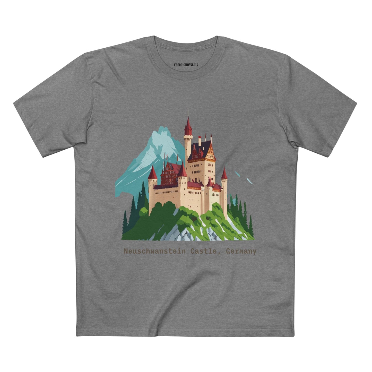 Travel Shirt Germany TT-14 Unisex Premium Cotton Tee With Original Art Design For Tourists