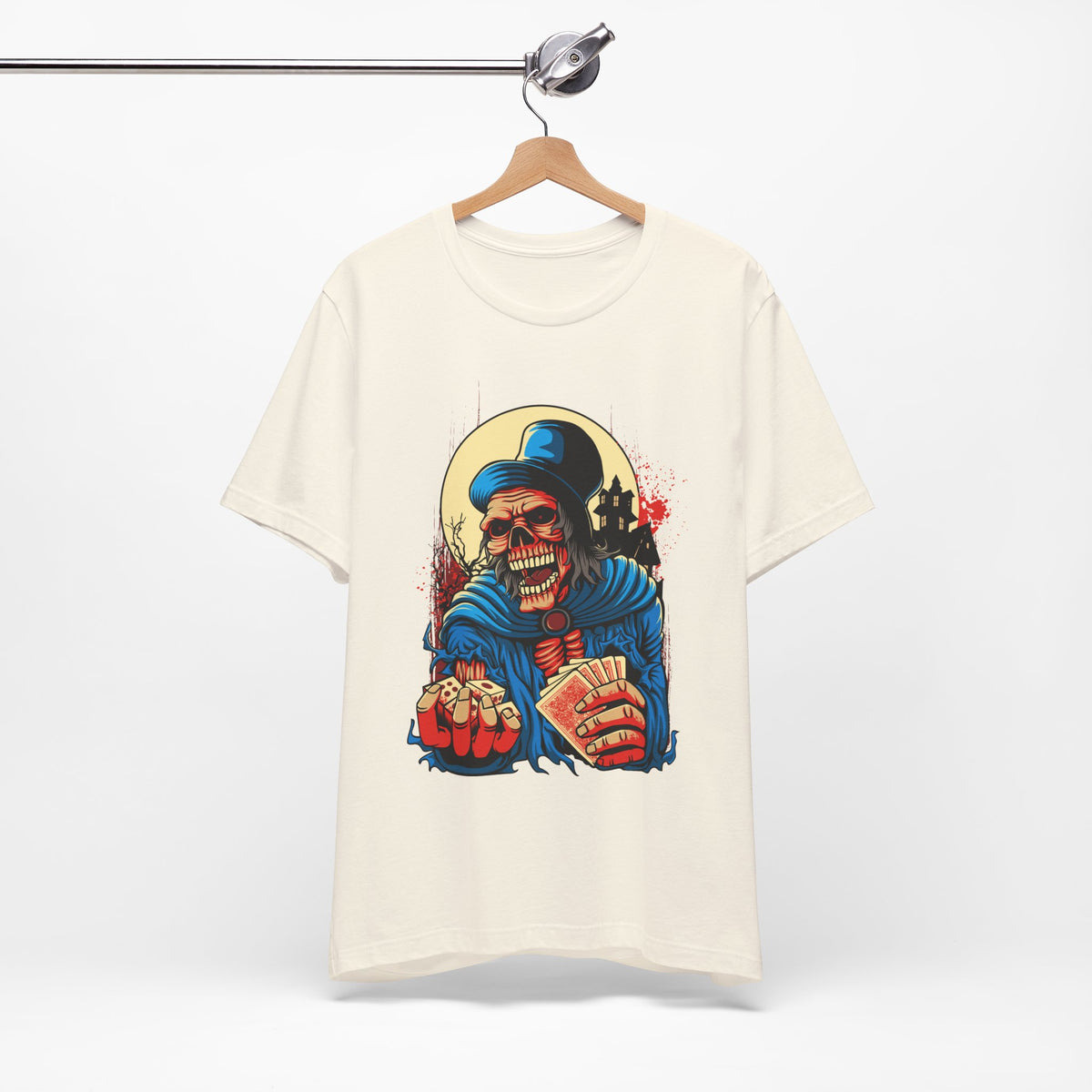 Skull Graphic Design Tee, Skull Shirt, Vintage Tees, Art Design T-Shirt, Graphic Tee, Art Shirts - 1