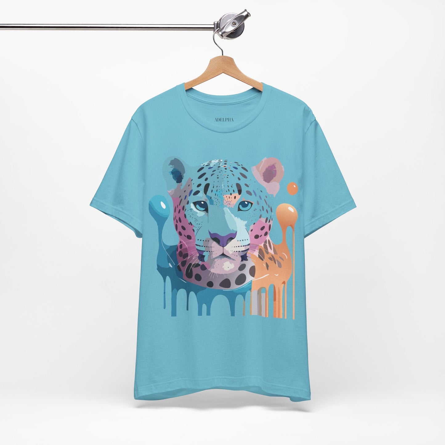 Cheetah Graphic Unisex 100 Cotton Artwork Tee 8