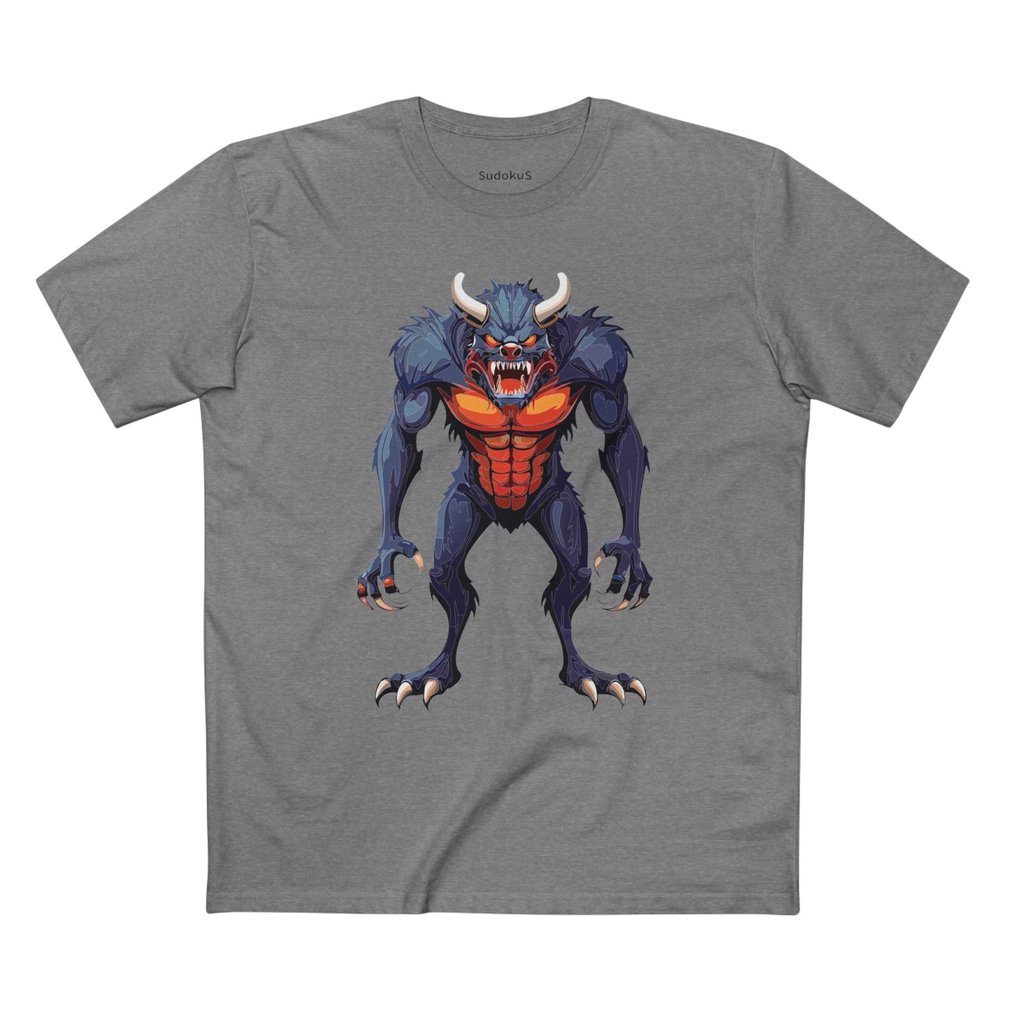 Cartoon Monsters Graphic Unisex 100 Cotton Staple Tee 11