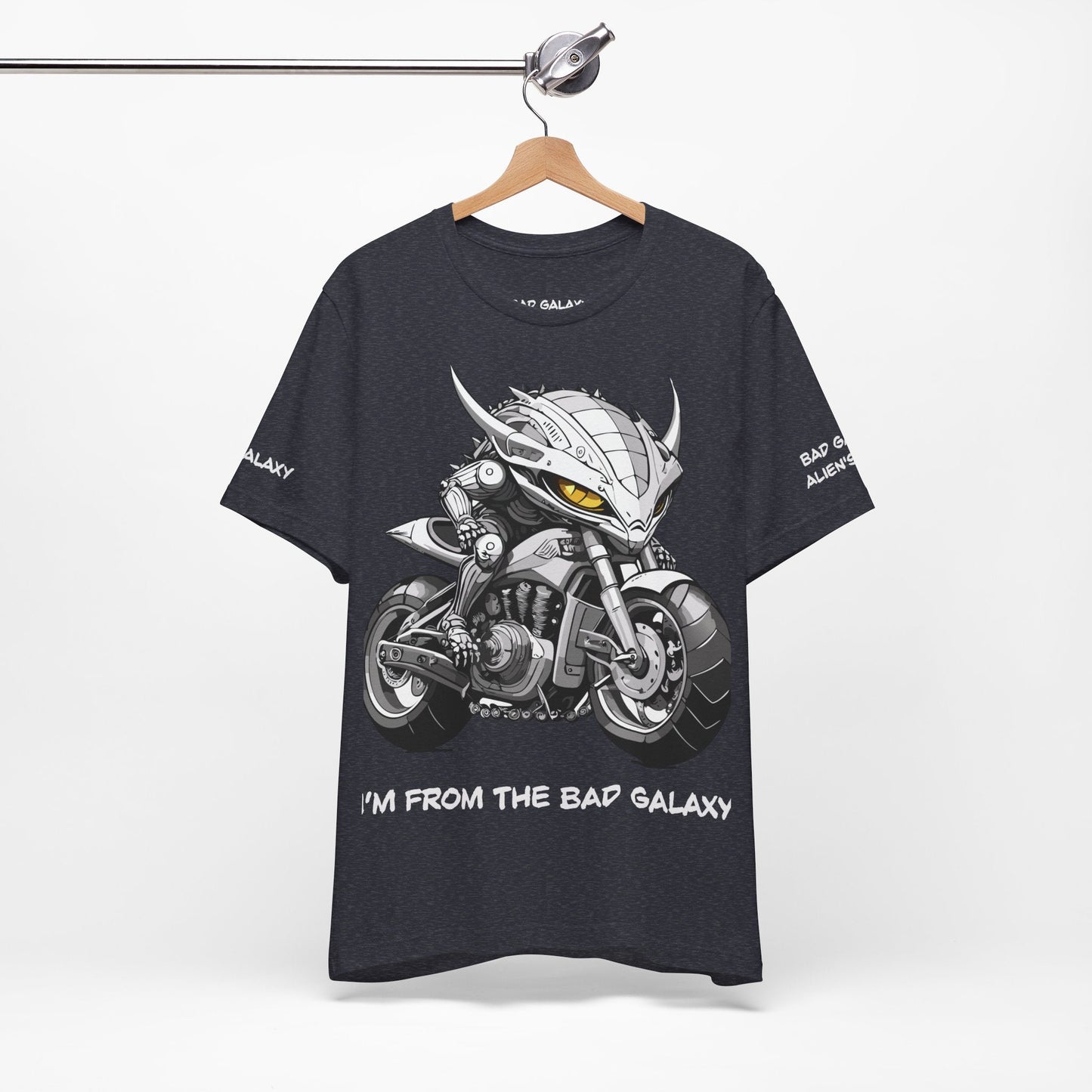 Alien Tee Shirt From Bad Galaxy 100 Percent Cotton Eco Friendly Inks Made In USA