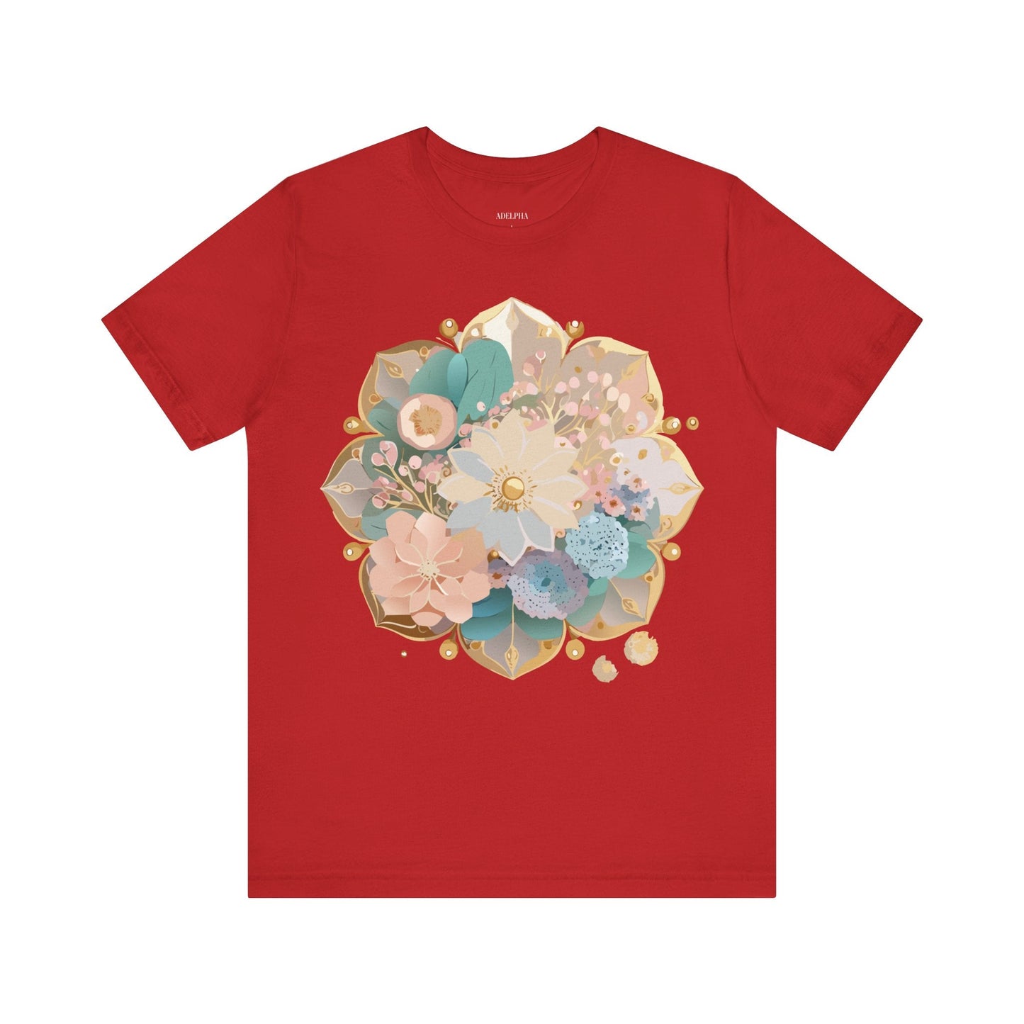 Mandala Graphic Unisex 100 Cotton Vintage Floral Artwork Tee 14