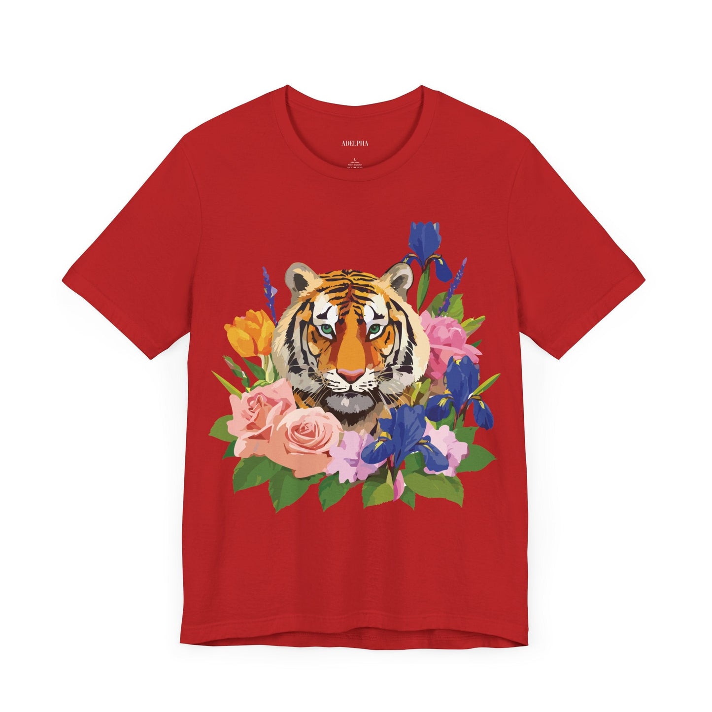 Tiger Graphic T Shirt Unisex Jersey Short Sleeve Art Design Tee Adelpha Vintage Inspired