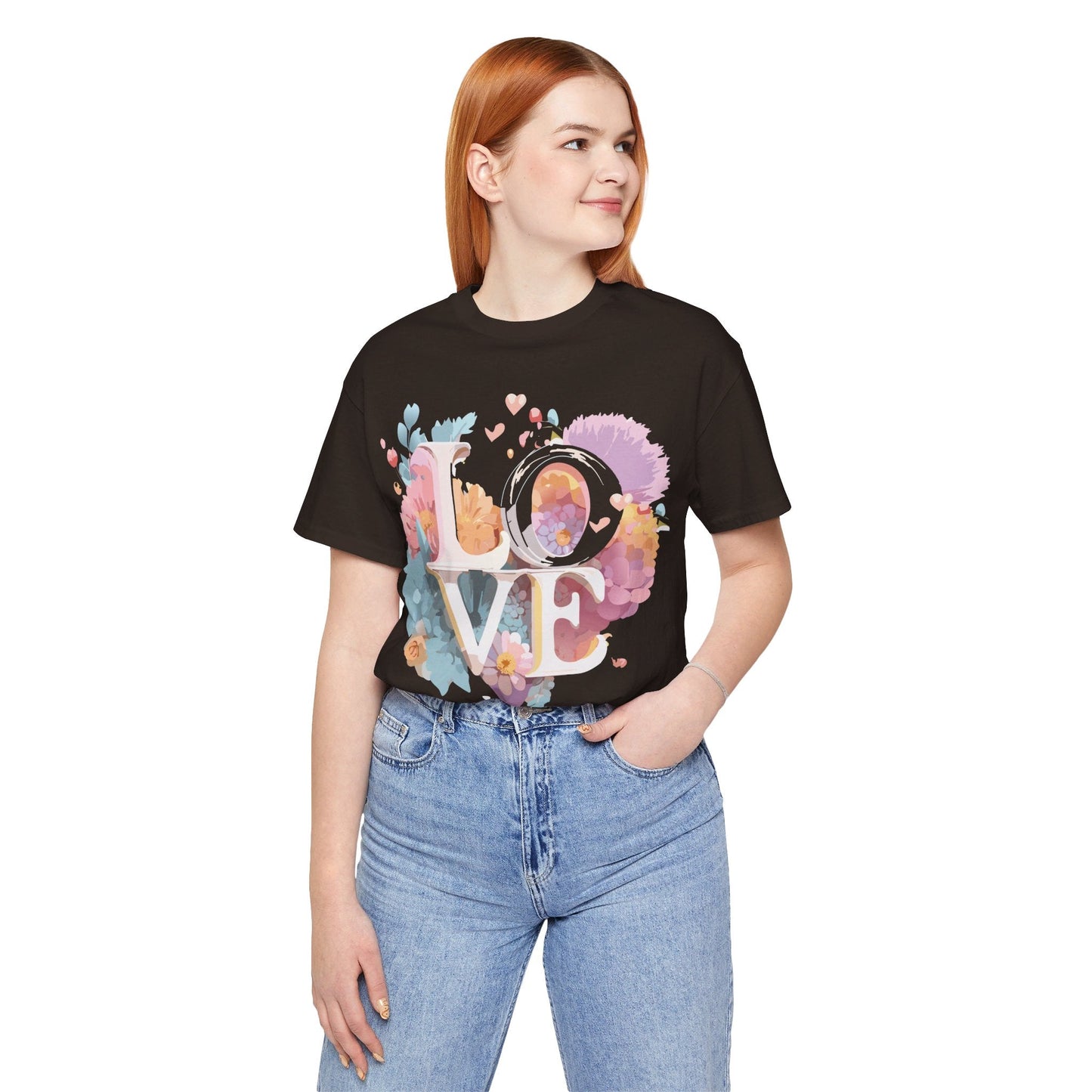 Valentine Graphic Tee Unisex Jersey Short Sleeve Art Design By Adelpha Vintage Artwork