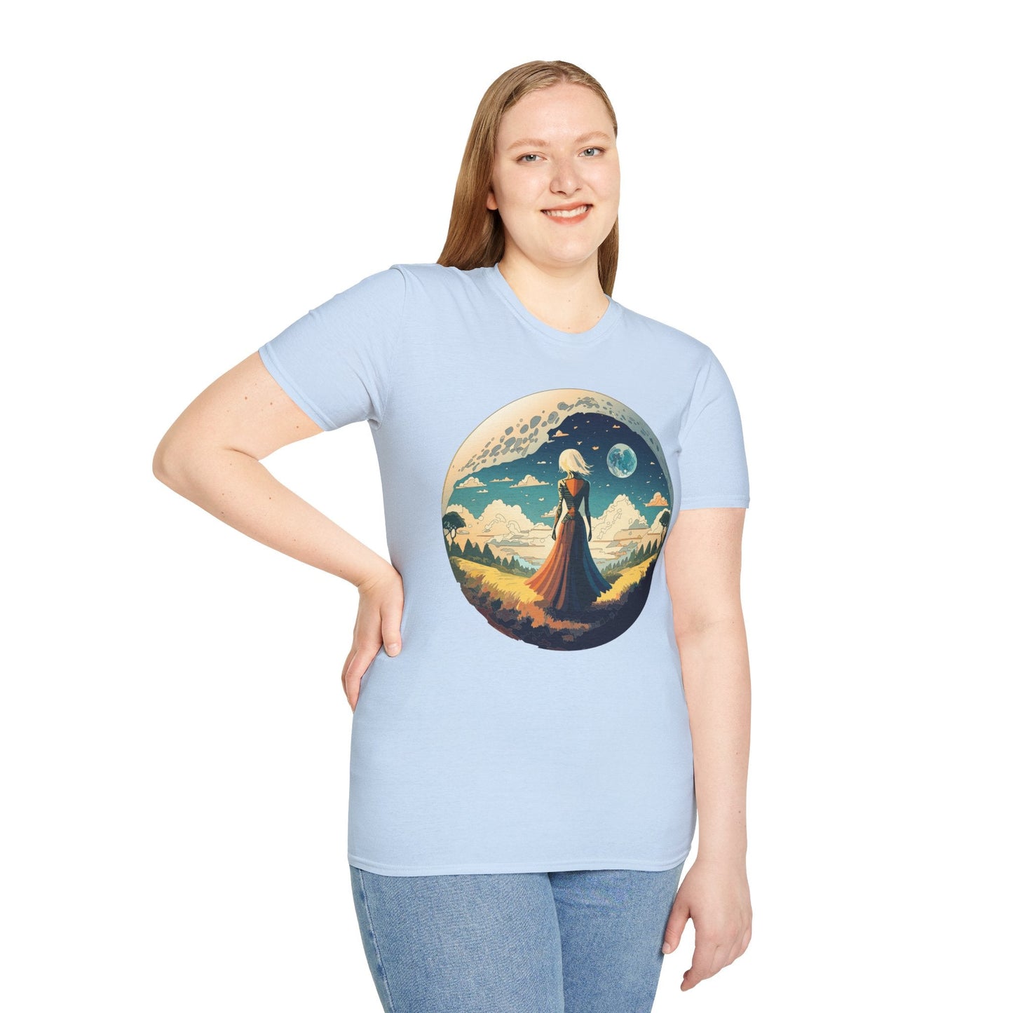 Womens Graphic T Shirts Art Design Tee Unisex Softstyle 64000 Cotton Tee Comfortable Everyday Wear