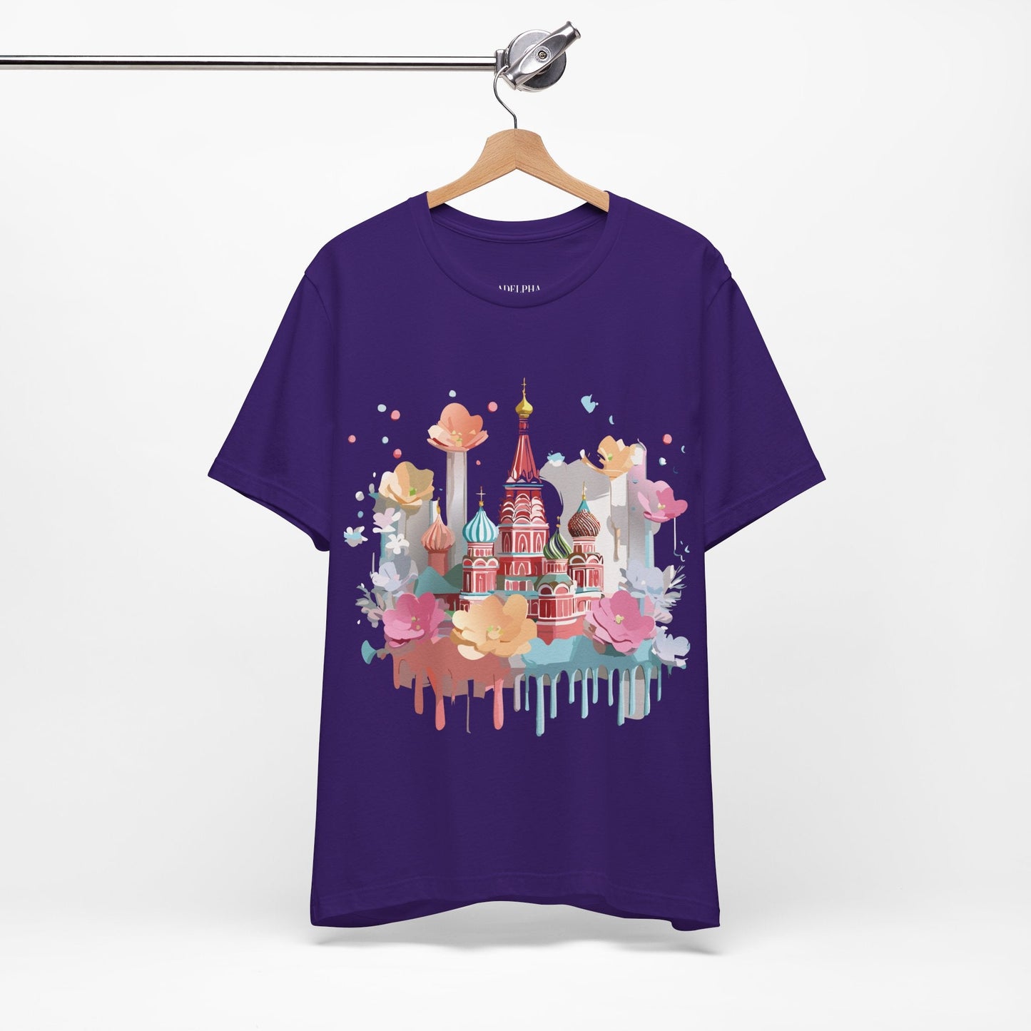 Adelpha Graphic Tee Unisex Jersey Short Sleeve Moscow City Tour Shirt Vintage Inspired Artwork
