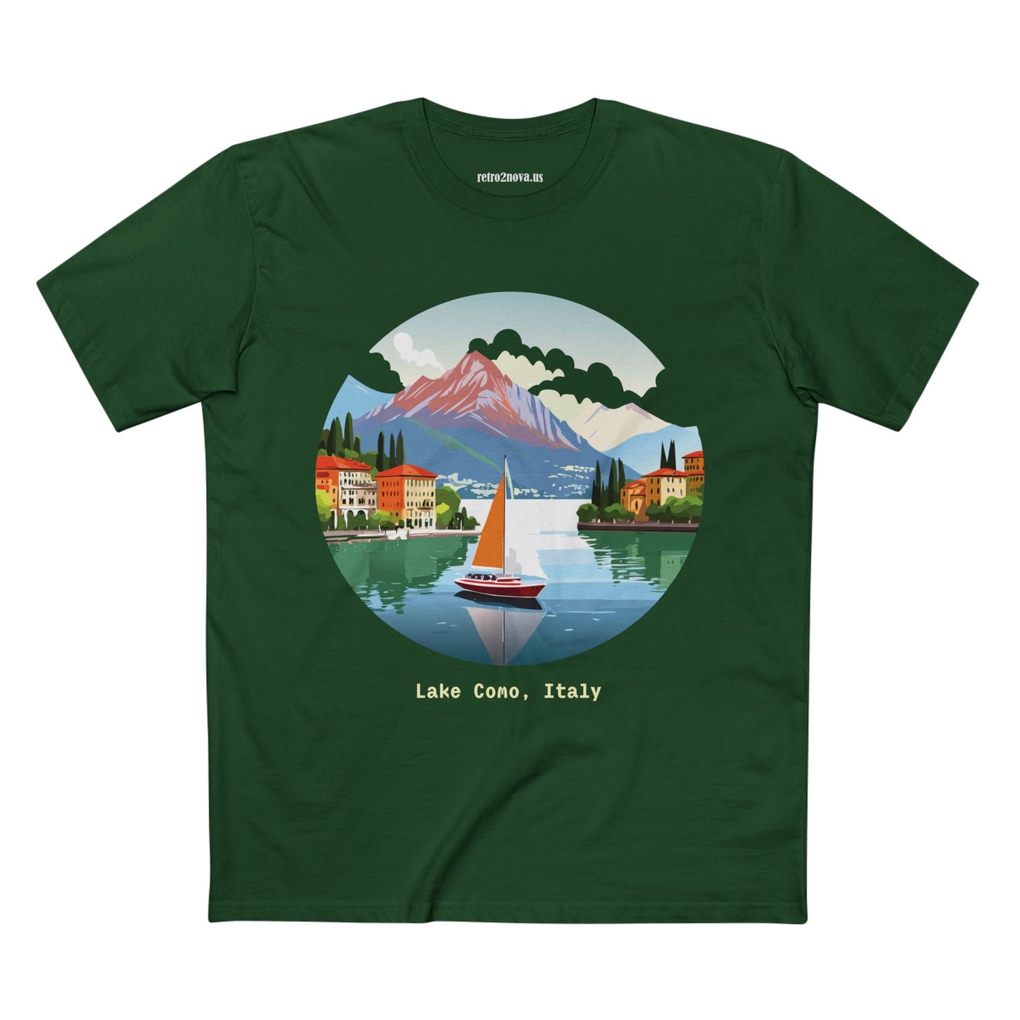 Italy Travel Shirt Unisex Premium Cotton Tee With Original Art Design From Retro2Nova TT23