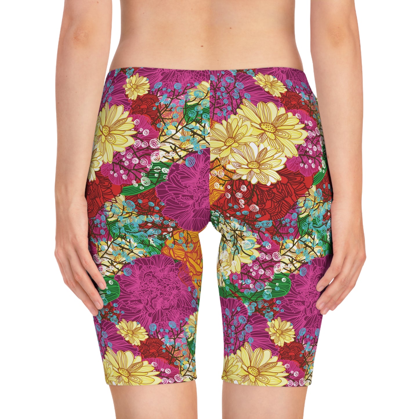 Bike Shorts with Floral prints