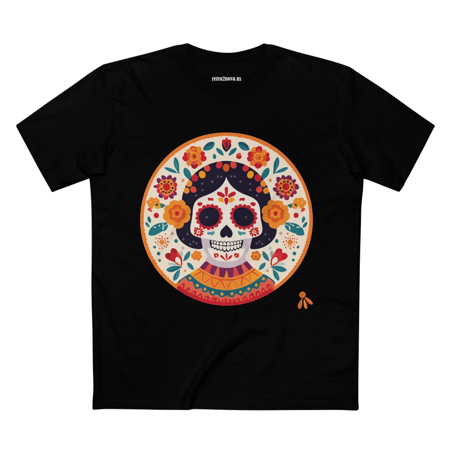 Skull Shirt Unisex Skeleton Tee Premium Cotton With Original Art Design Retro2Nova SS52