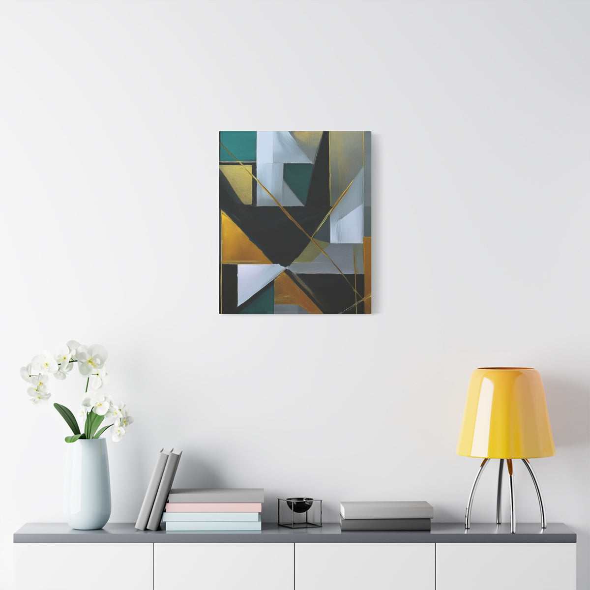 Abstract Geometric Painting Print Canvas 20x24,20x30,24x30 24x32,24x36,30x40 32x48,36x48,40x60 Pine-Wood Inner Frame ABS-77