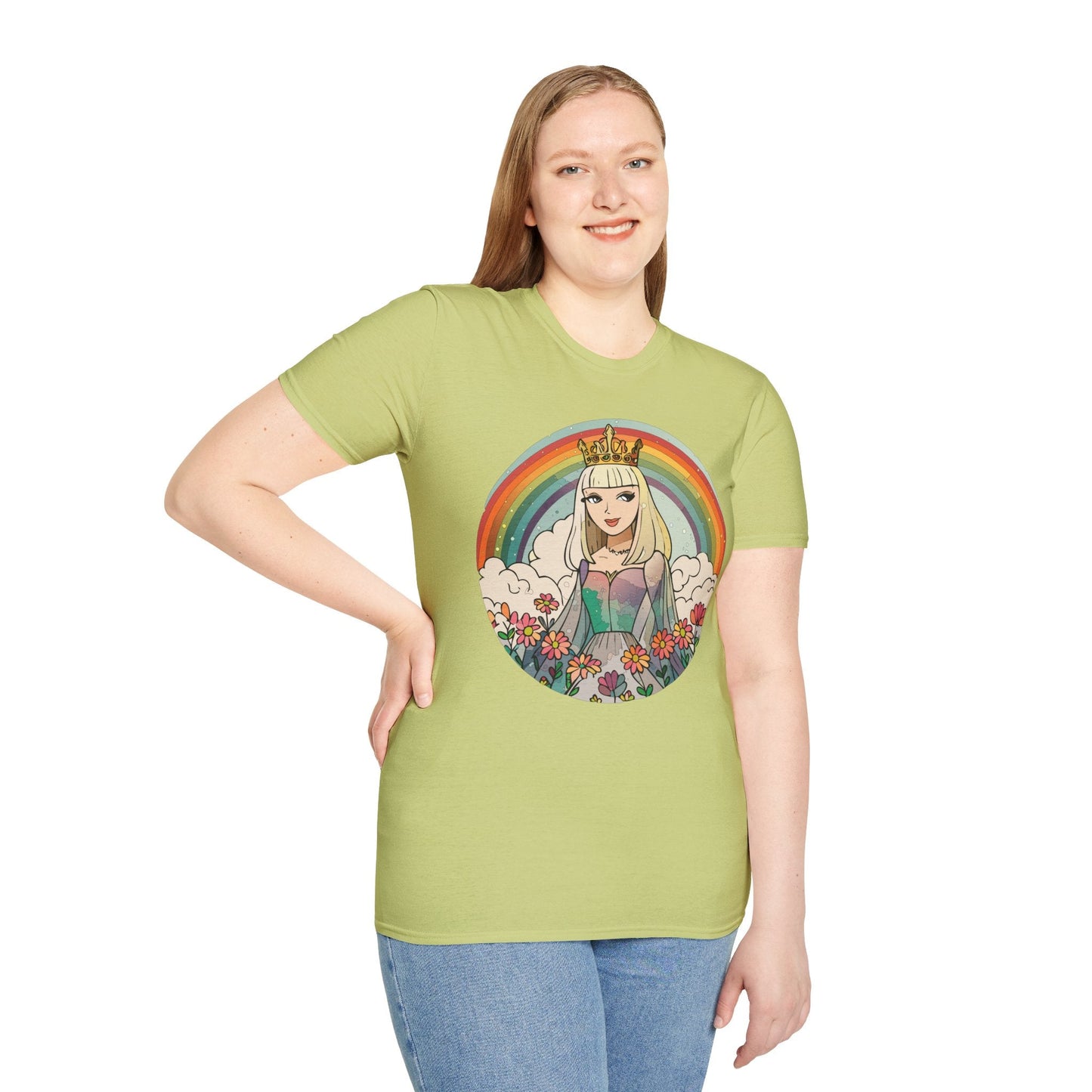 Womens Graphic T Shirt Art Design Tee Softstyle 100 Percent Ring Spun Cotton Comfort