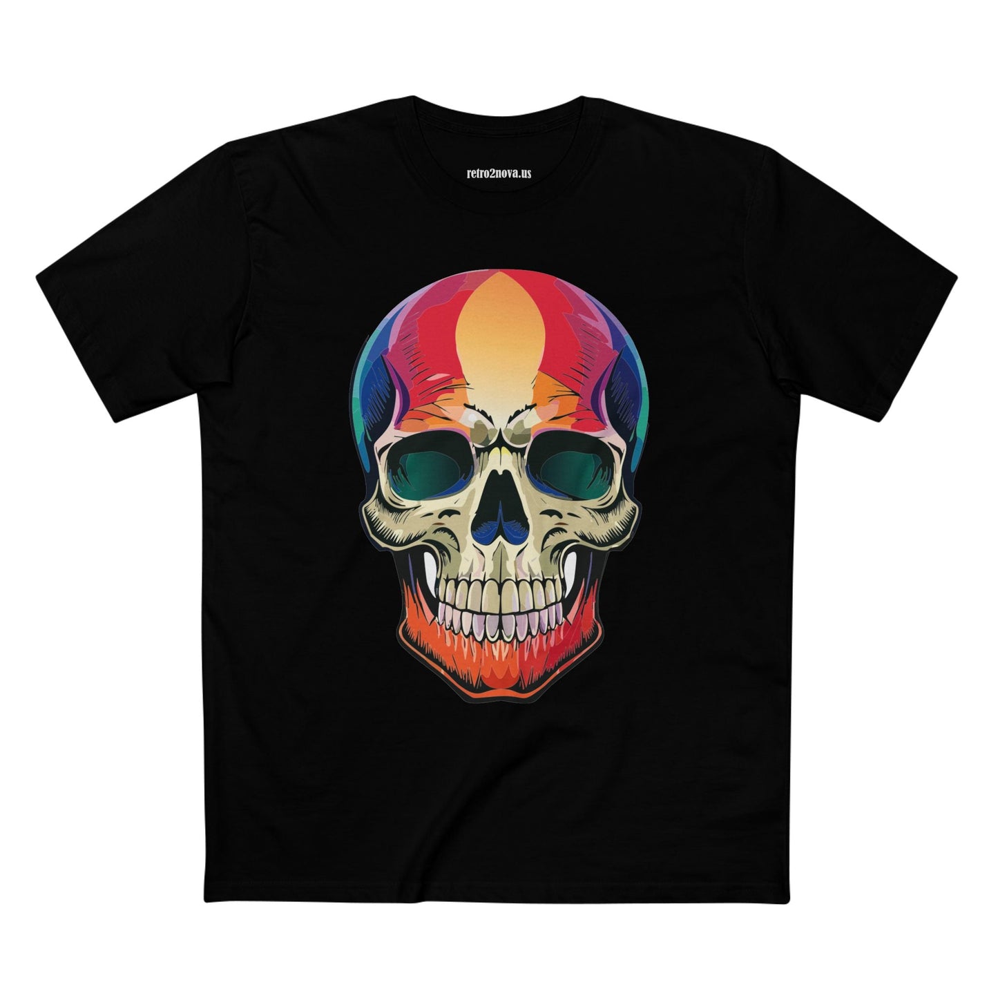 Skull Shirt Skeleton Shirt Unisex Premium Cotton Tee With Original Art Design Retro2Nova