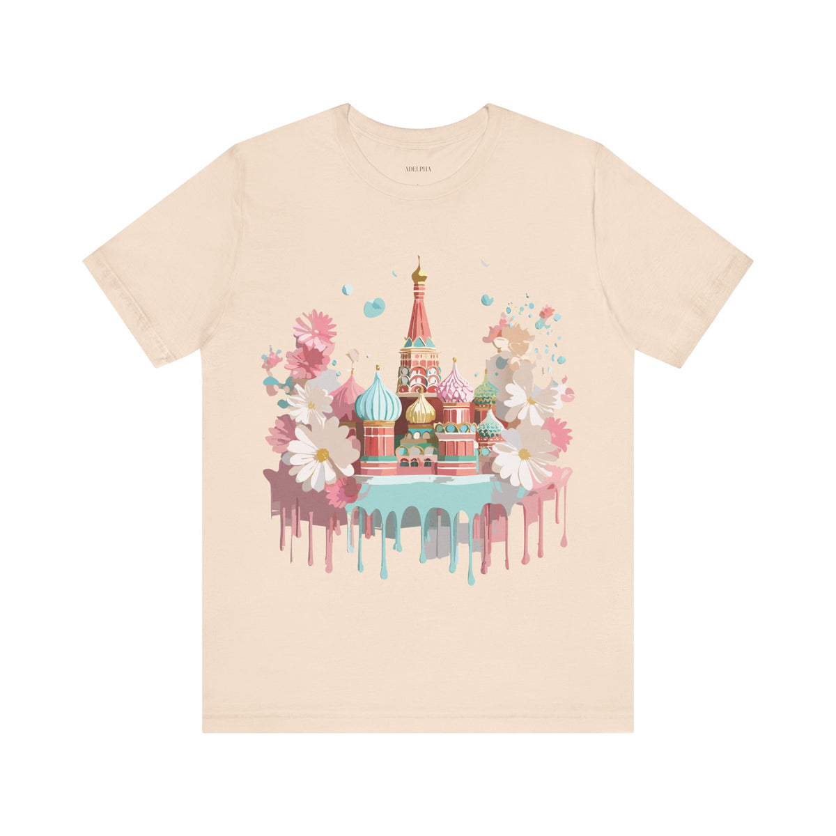 Graphic Unisex Cotton Bella+Canvas Tee Shirt with Moscow