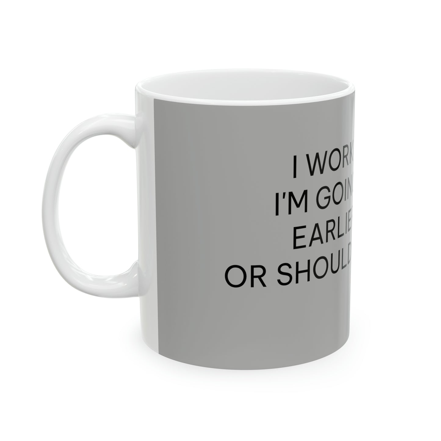 Coffee & Tea Mug with funny Words Art Design