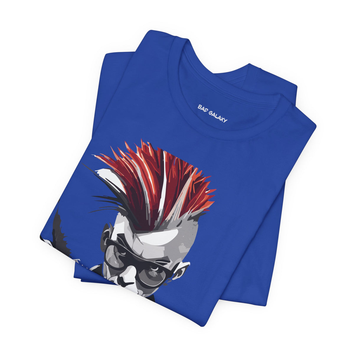 Punk Rock Graphic Unisex Cotton Bella+Canvas Tee with Art Design b24