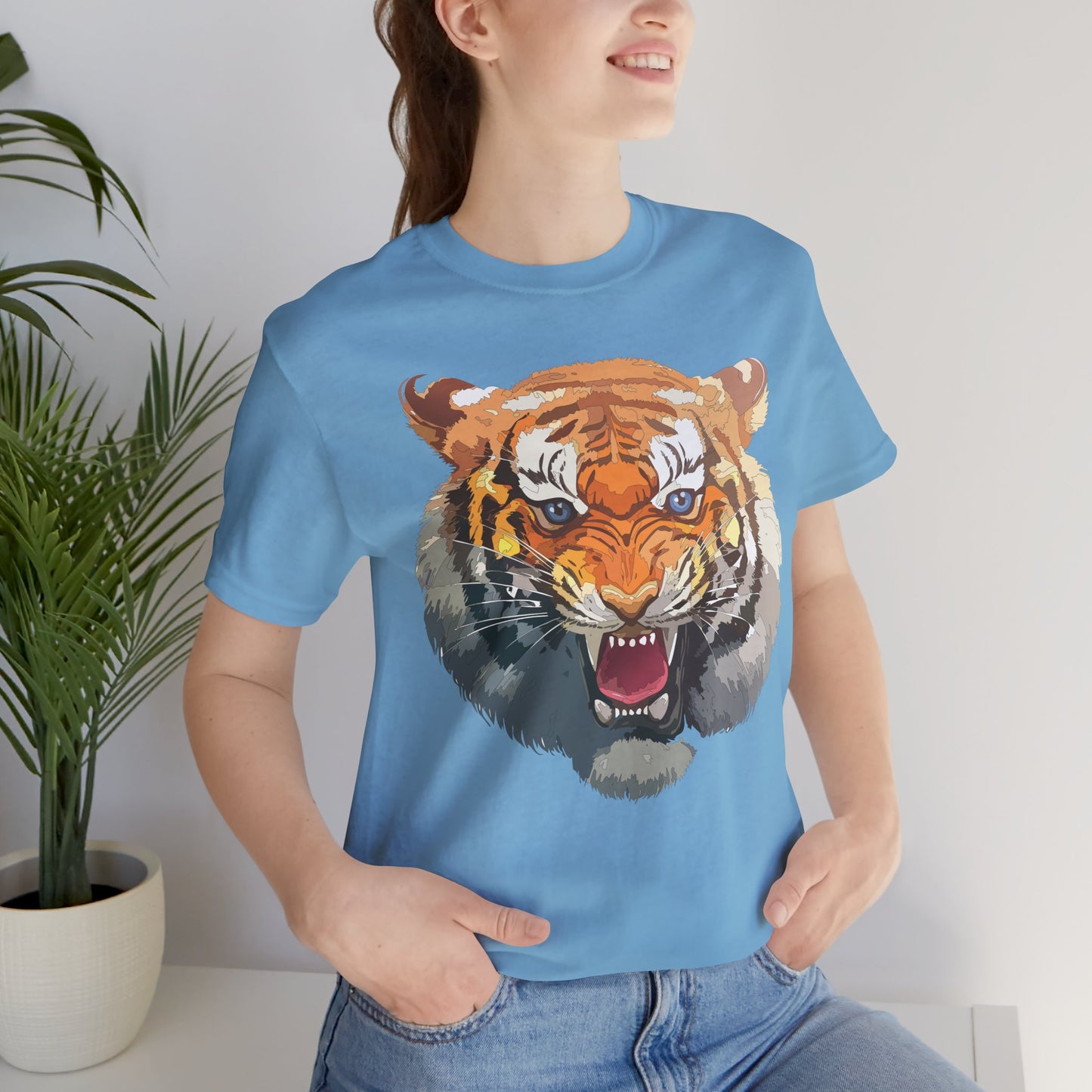 Tiger Shirt, Animal Shirt, T-Shirt with Tiger, Art Design Tee, Animal Tees, Safari T-Shirt, Graphic Design Tee 14