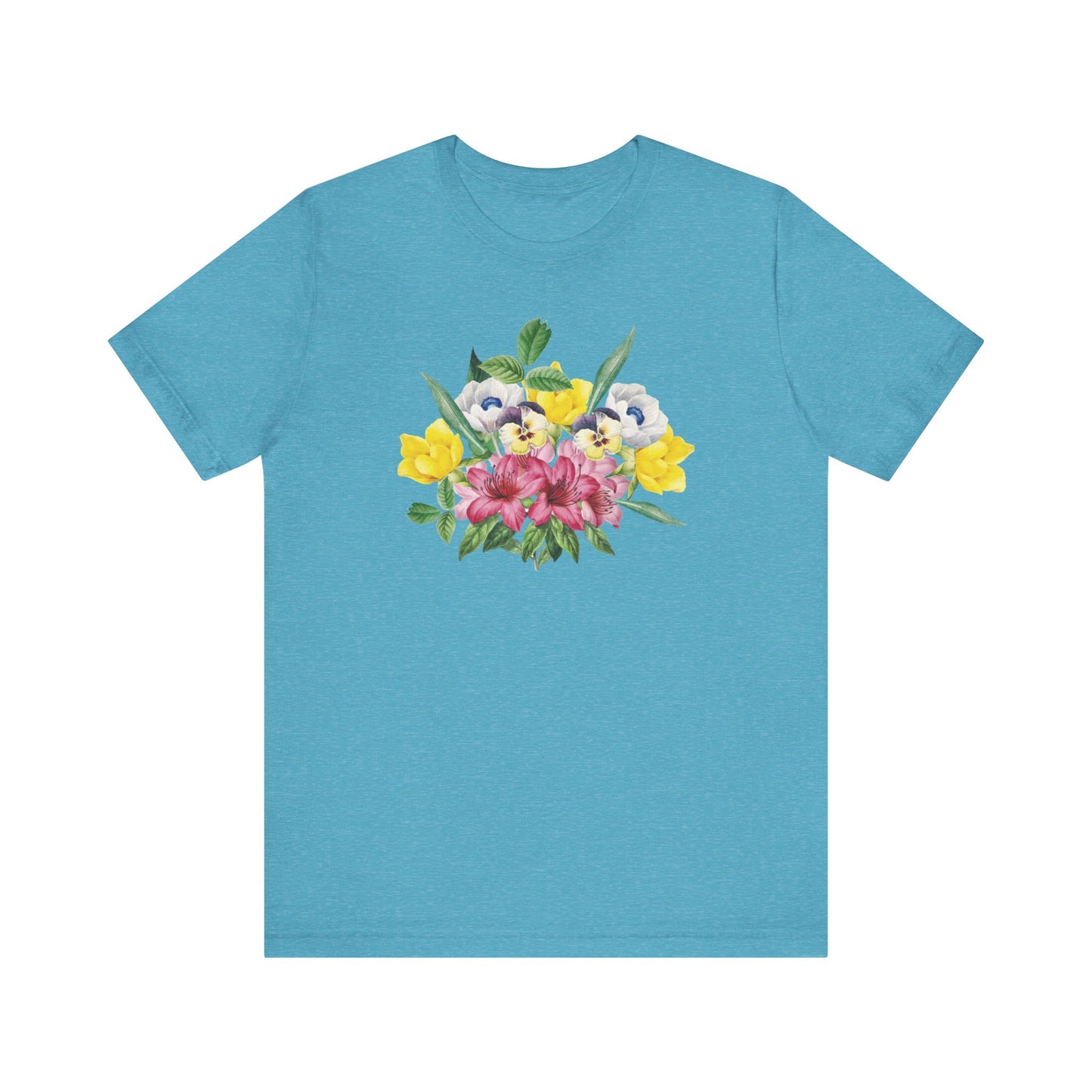 Tee-shirt en coton à imprimés floraux