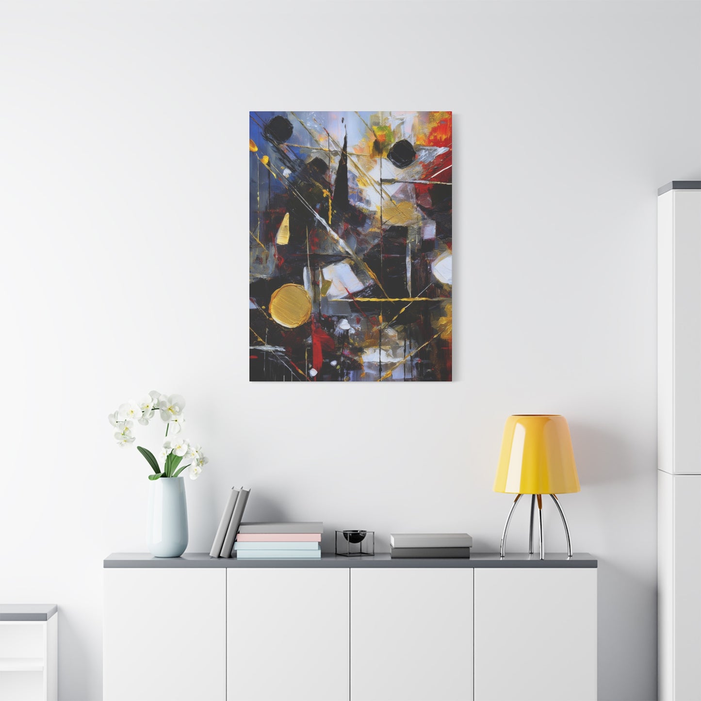 Abstract Oil Painting Print Canvas 20x24,20x30,24x30 24x32,24x36,30x40 32x48,36x48,40x60 Pine-Wood Inner Frame ABS-195
