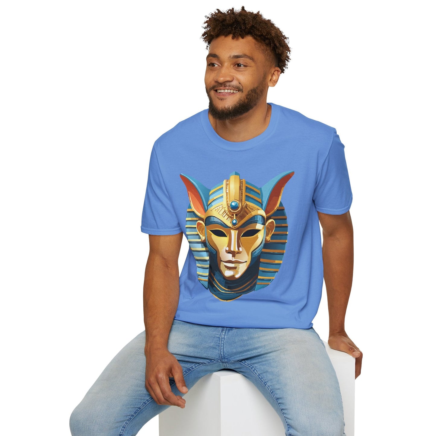Mask Graphic Unisex Cotton Masquerade Design Artwork Tee 22