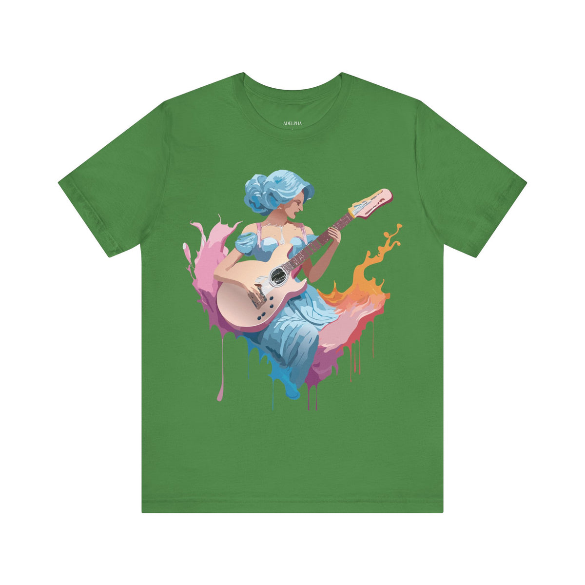 Music Graphic Unisex Cotton Bella+Canvas Tee with Art Design m94