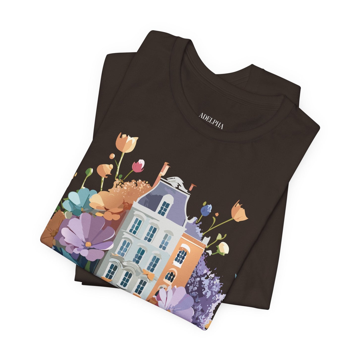 Adelpha Vintage Amsterdam Graphic Tee For Everyday Casual Wear Unisex Short Sleeve Shirt