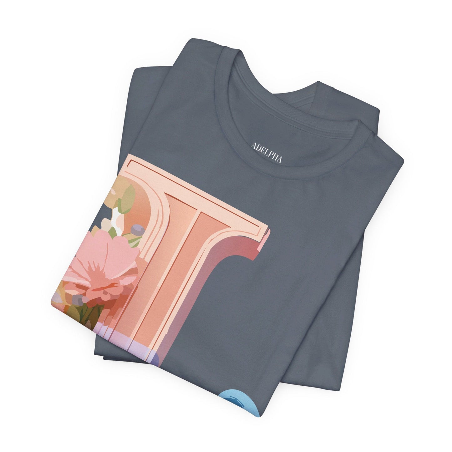 Letter L Shirt Unisex Graphic Tee With Vintage Inspired Artwork By Adelpha Premium Quality