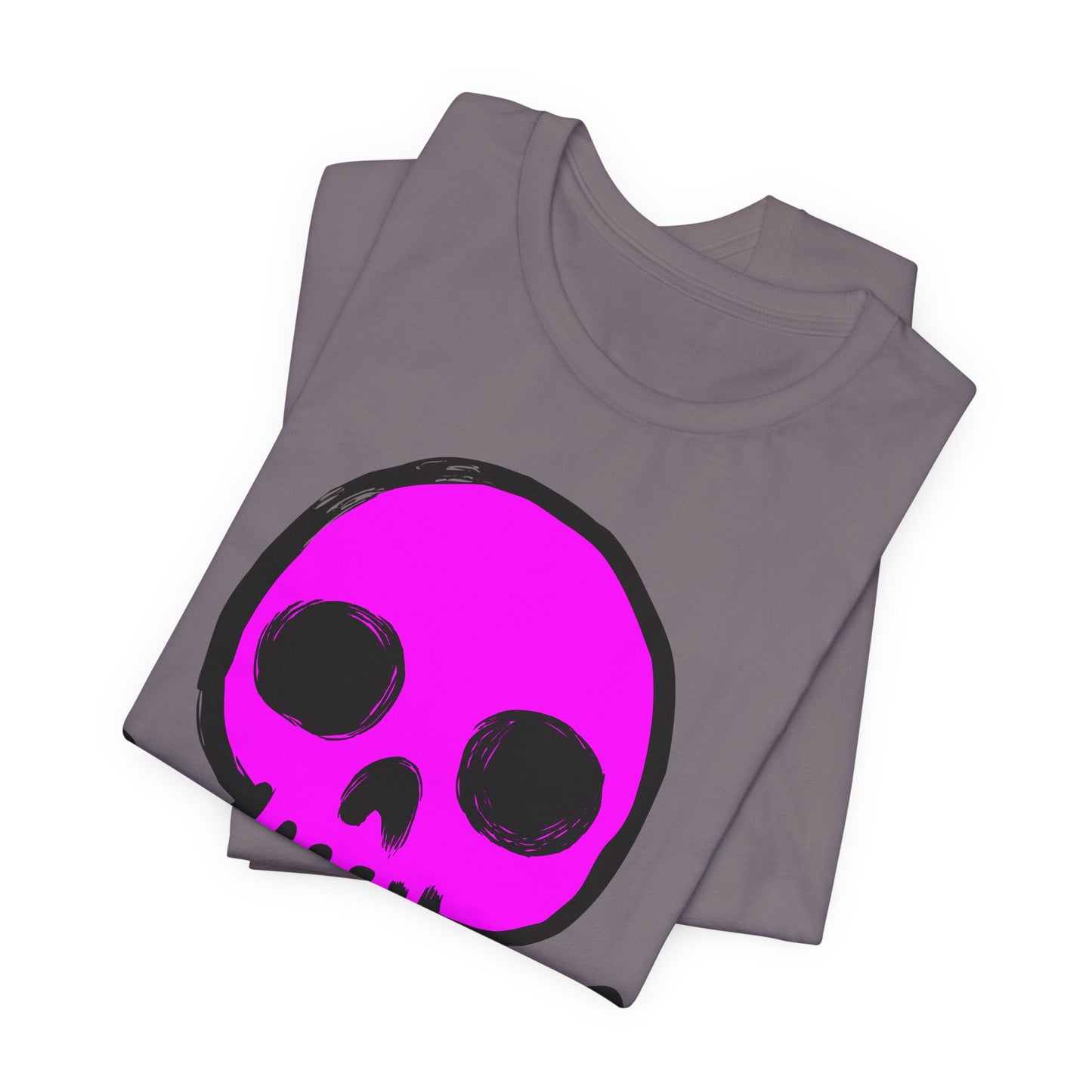 Pink Skull Graphic Design Tee, Skull Shirt, Vintage Tees, Art Design T-Shirt, Vintage Graphic Tee, Art Shirts with Skulls