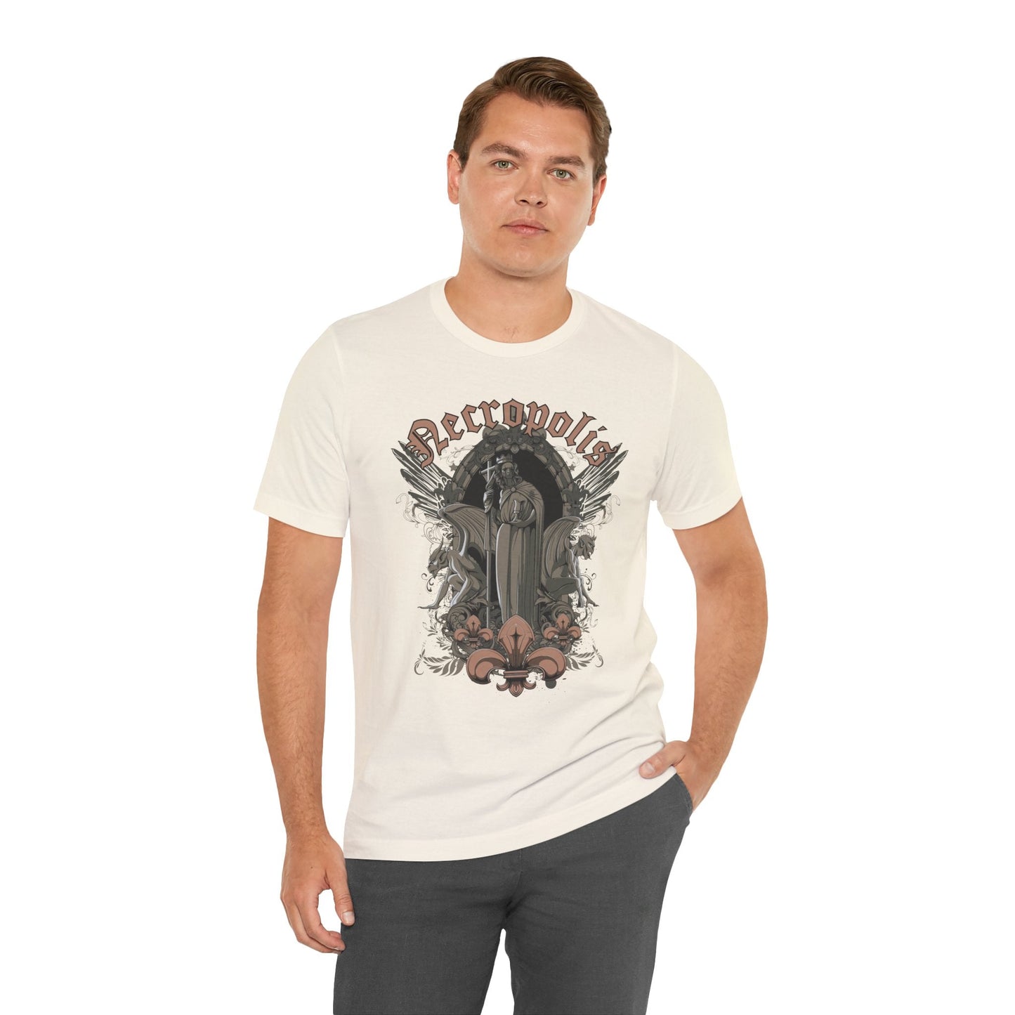 Gothic Skull Graphic Unisex Cotton T-Shirt r7