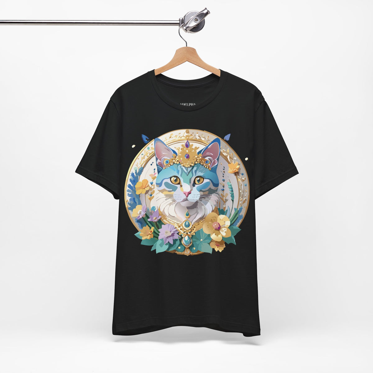 Medallion Graphic Unisex Cotton Bella+Canvas Tee with Floral Art Design m68
