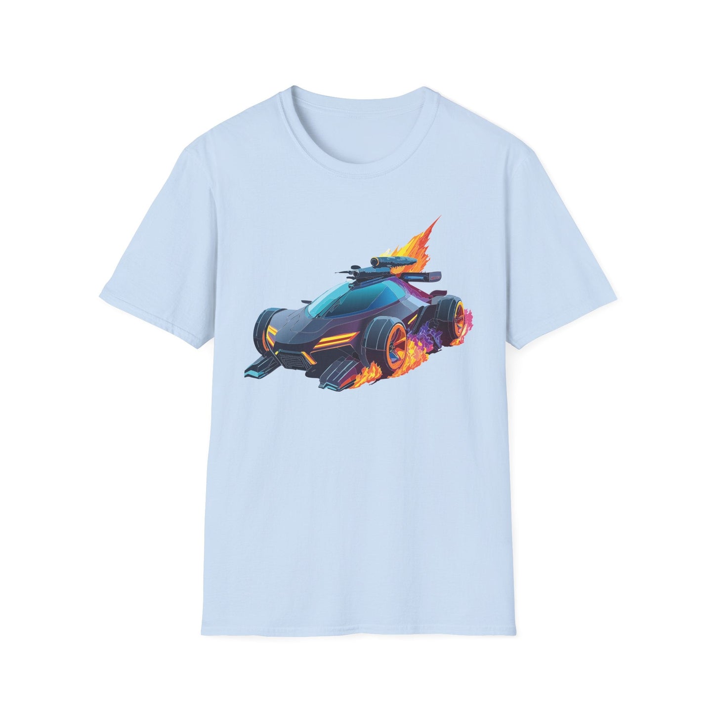 Unisex Car T Shirt Hot Wheels Cars Shirt 100 Percent Ring Spun Cotton Gildan Softstyle Tee