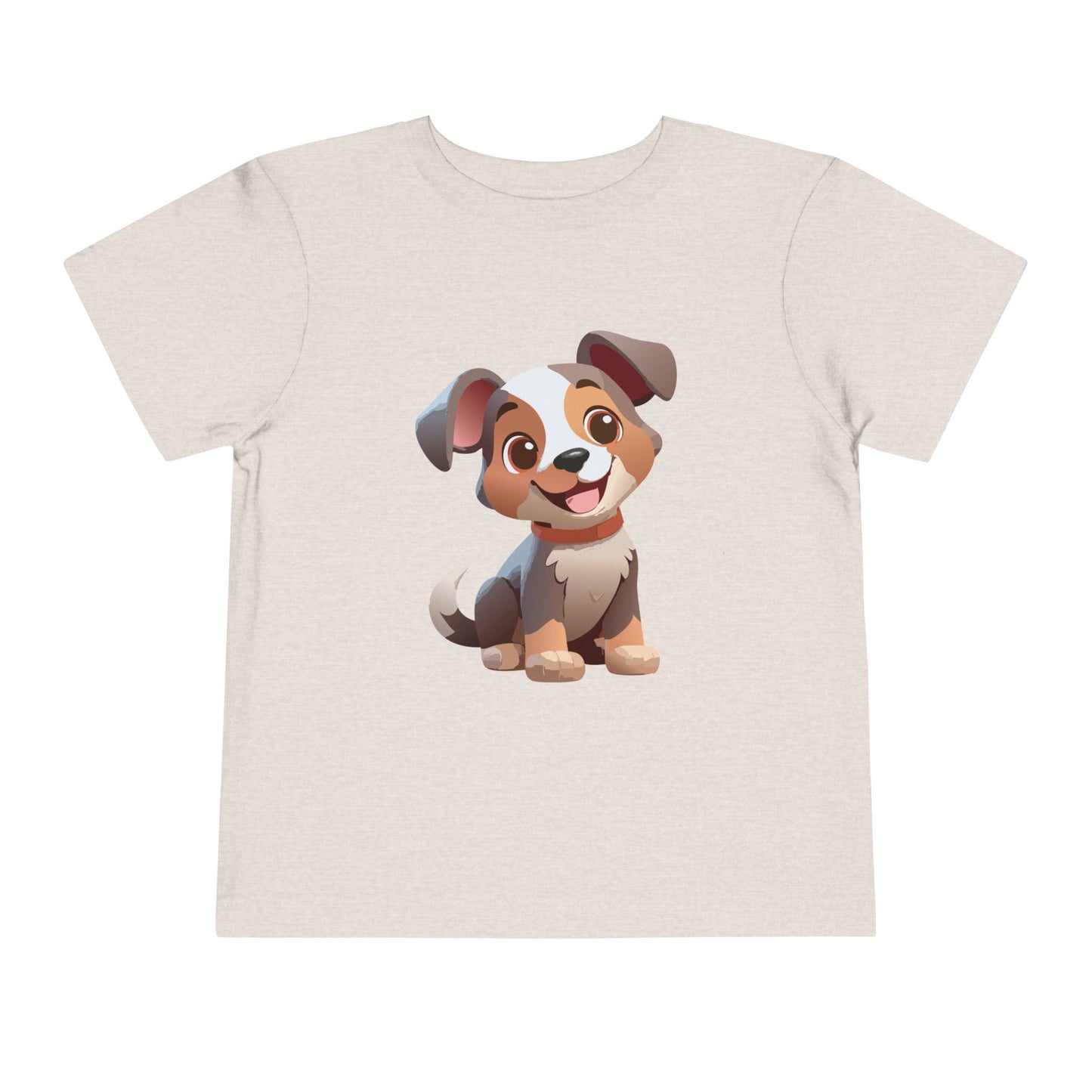 Bonita camiseta de manga corta para niños pequeños con diseño de cachorro: regalo adorable para amantes de las mascotas (2 a 5 años)