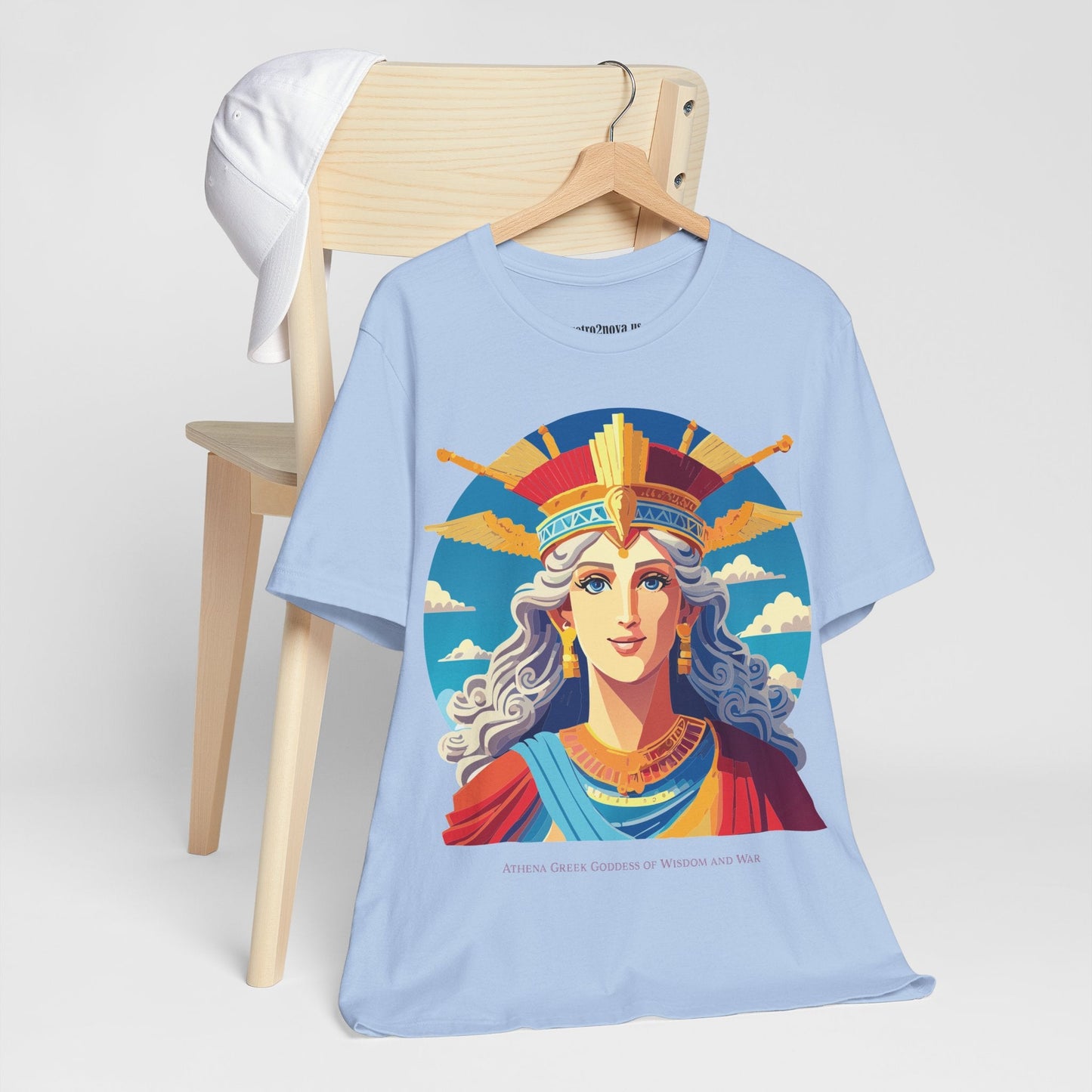 Athena Goddess Shirt Unisex Graphic Tee With Original Retro2Nova Artwork Vintage Inspired