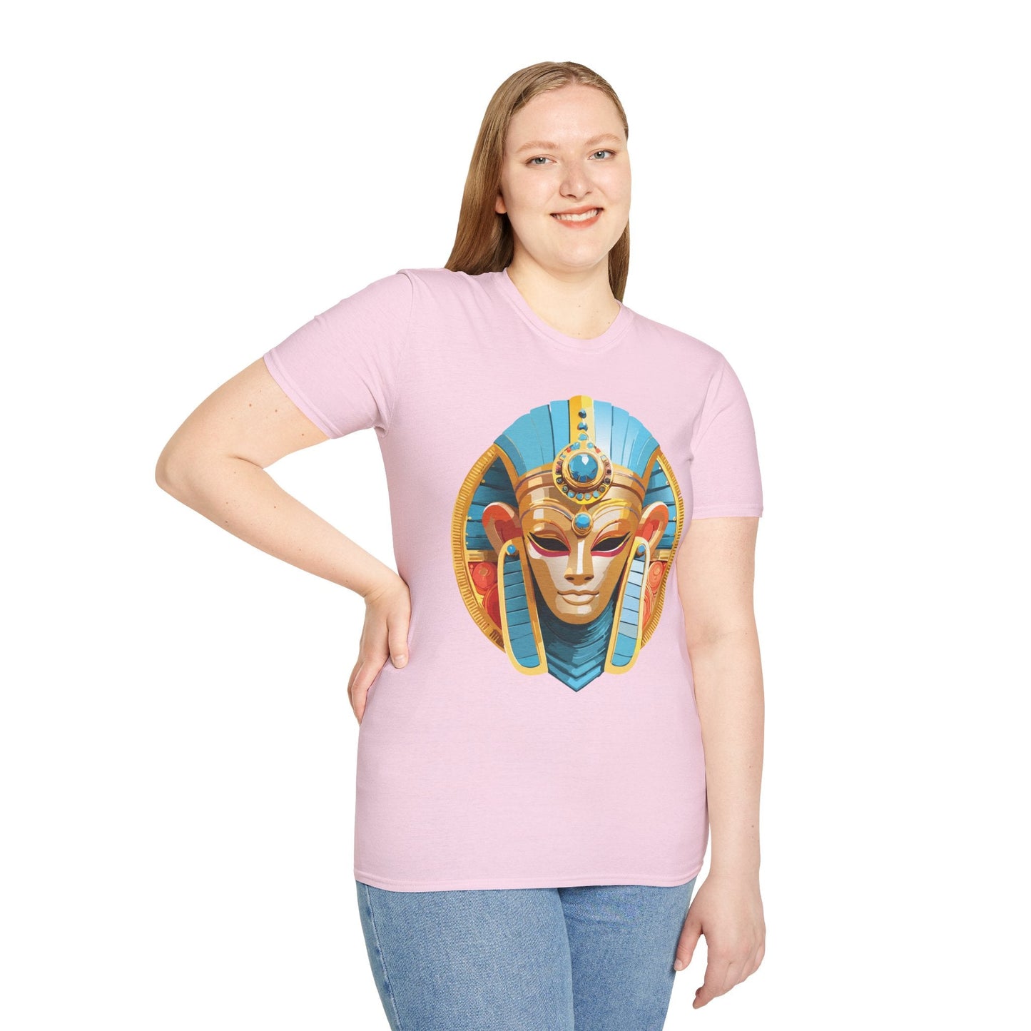Mask Tee Shirt Unisex Softstyle Short Sleeve Art Design T Shirt 100 Percent Ring Spun Cotton