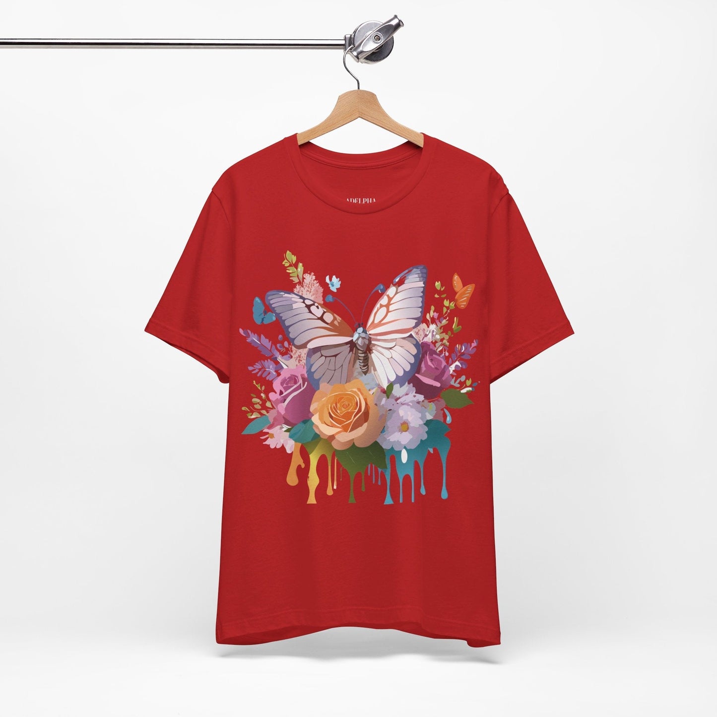 Adelpha Butterfly Graphic Tee Art Design Vintage Unisex Short Sleeve Shirt