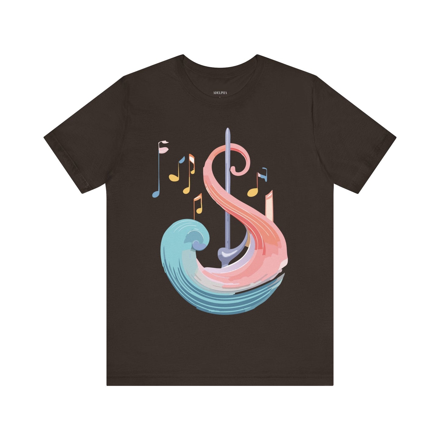 Music T Shirt Graphic Tee Unisex Short Sleeve Adelpha Vintage Inspired Artwork Art Design