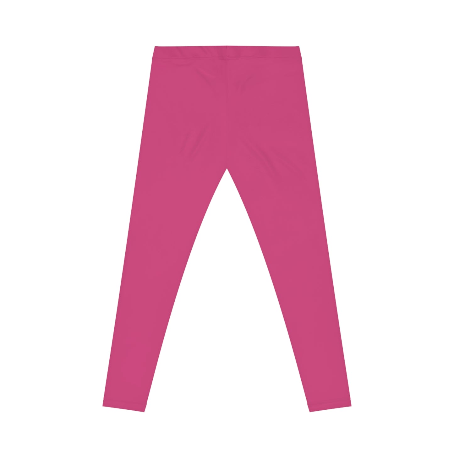 Rose Punch Color Women's Poly-Span Casual Leggings XS-2XL