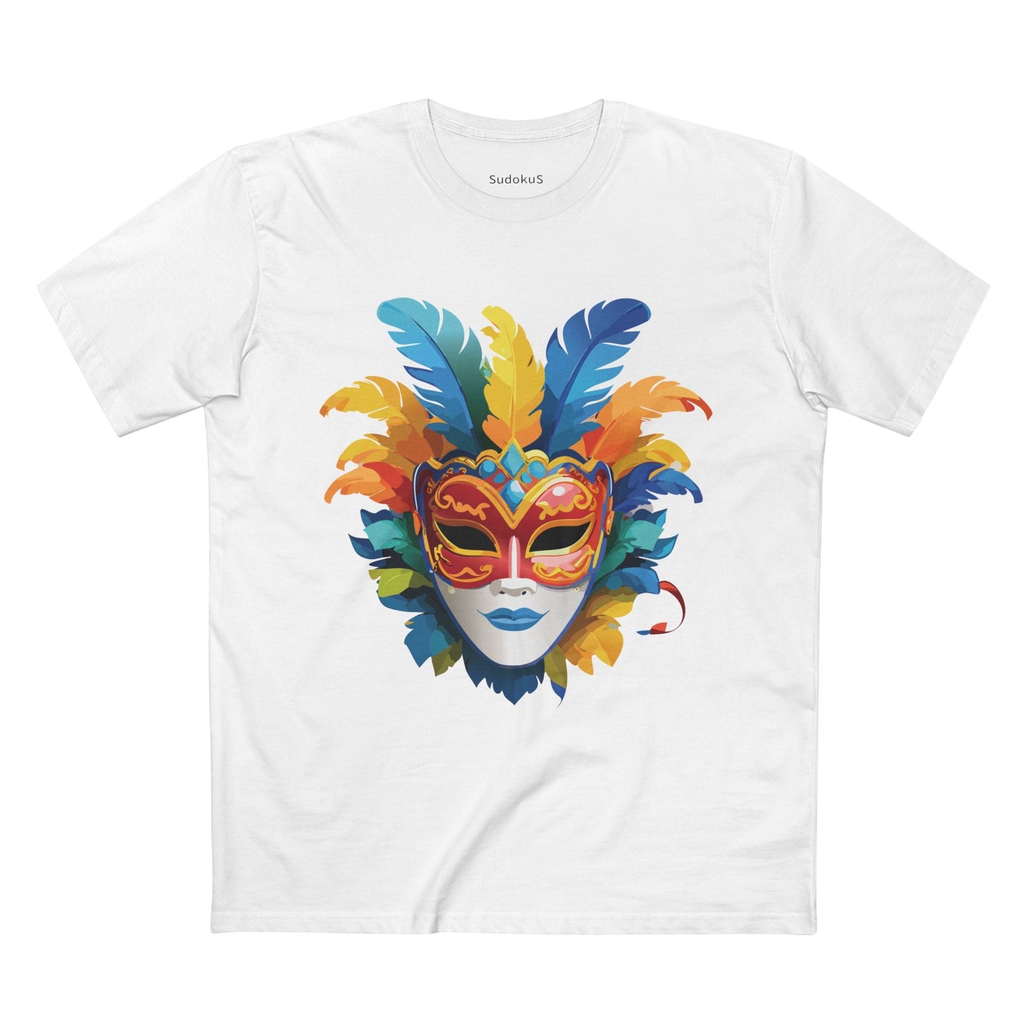 Mask Graphic Unisex 100 Cotton Staple Tee 35